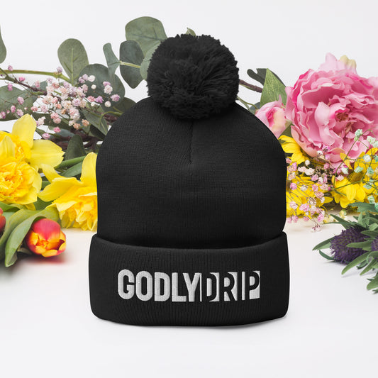 G Drip Pom-Pom Beanie